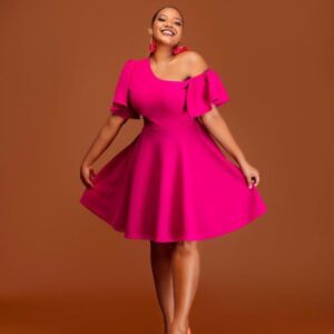 Offshoulder Skater Dress